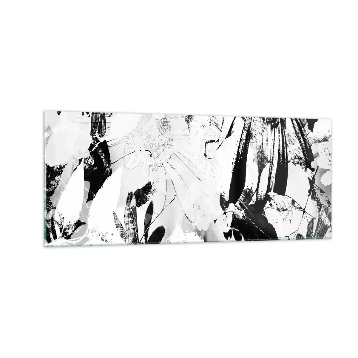 Glastavla - Bild på glas - Höst i negativet - 100x40 cm