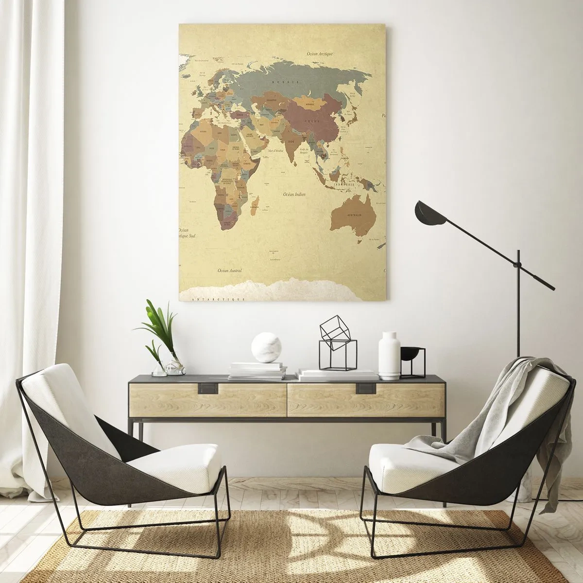 Glastavla - Bild på glas - För dig - hela världen - 50x70 cm