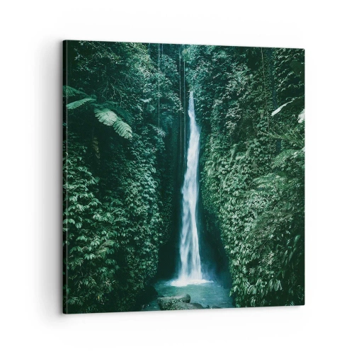 Canvastavla - Bild på duk - Tropisk spa - 60x60 cm