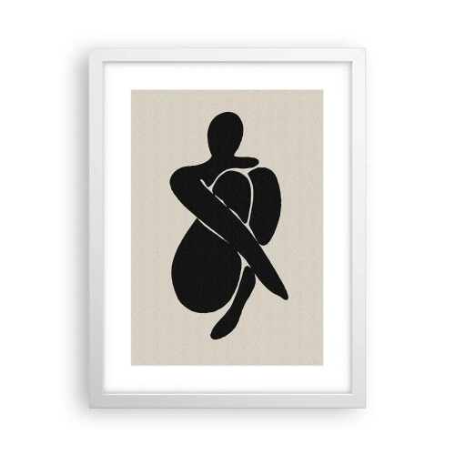 Affisch i vit ram - I min egen famn - 30x40 cm