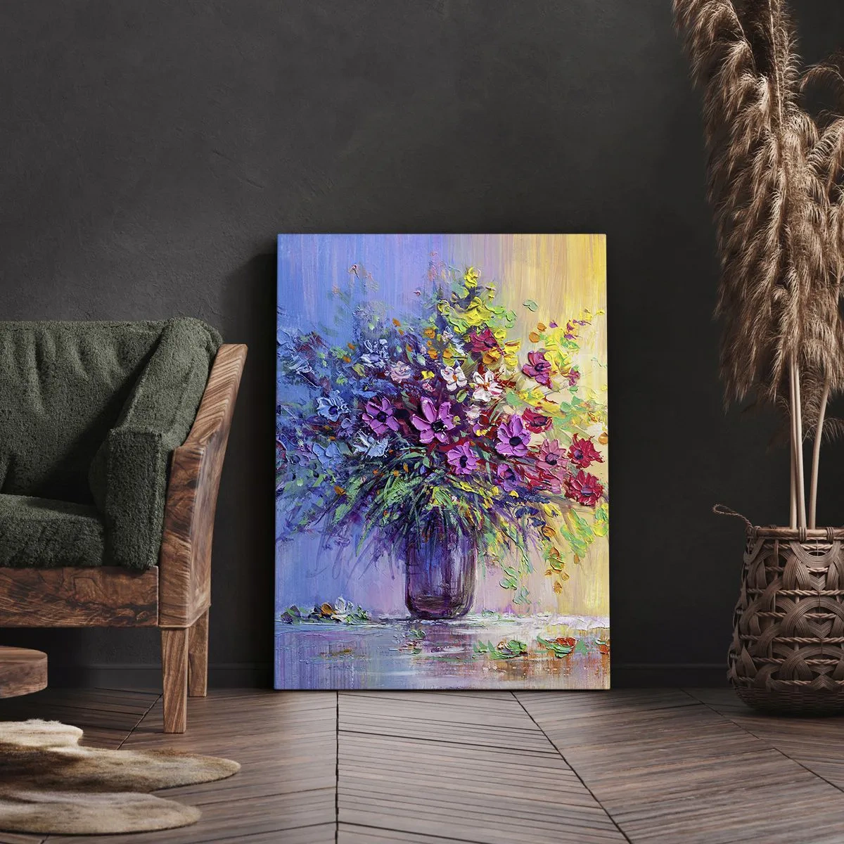 Canvastavla - Bild på duk - Sommarängens gåva - 50x70 cm