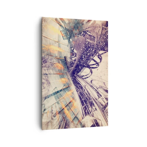 Canvastavla - Bild på duk - Med hög fart - 80x120 cm