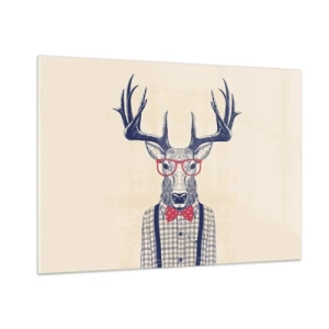 Glastavla - Bild på glas - Rolig extravagans - 100x70 cm