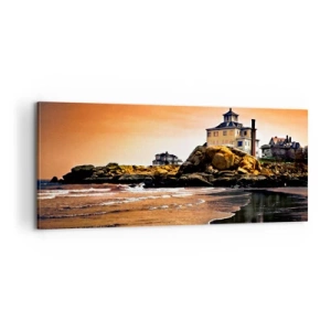 Canvastavla - Bild på duk - Västkustens elegans - 100x40 cm