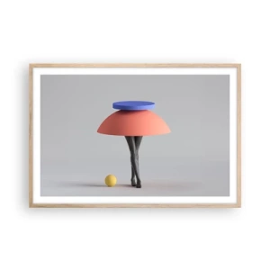 Affisch i ram av ljusek - Surrealistisk komposition - 91x61 cm