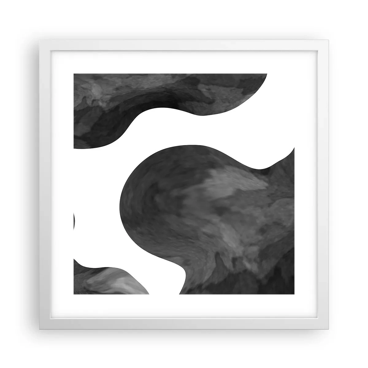 Affisch i vit ram - Mjölkvägen - 40x40 cm