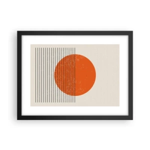 Affisch i svart ram - Alltid solen - 40x30 cm