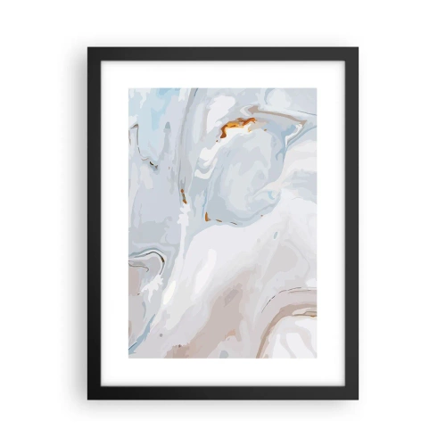 Affisch i svart ram - Utbuktande vithet - 30x40 cm