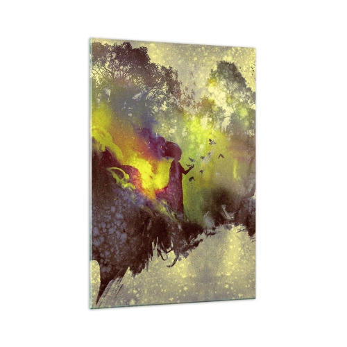 Glastavla - Bild på glas - Moder Naturen - 70x100 cm