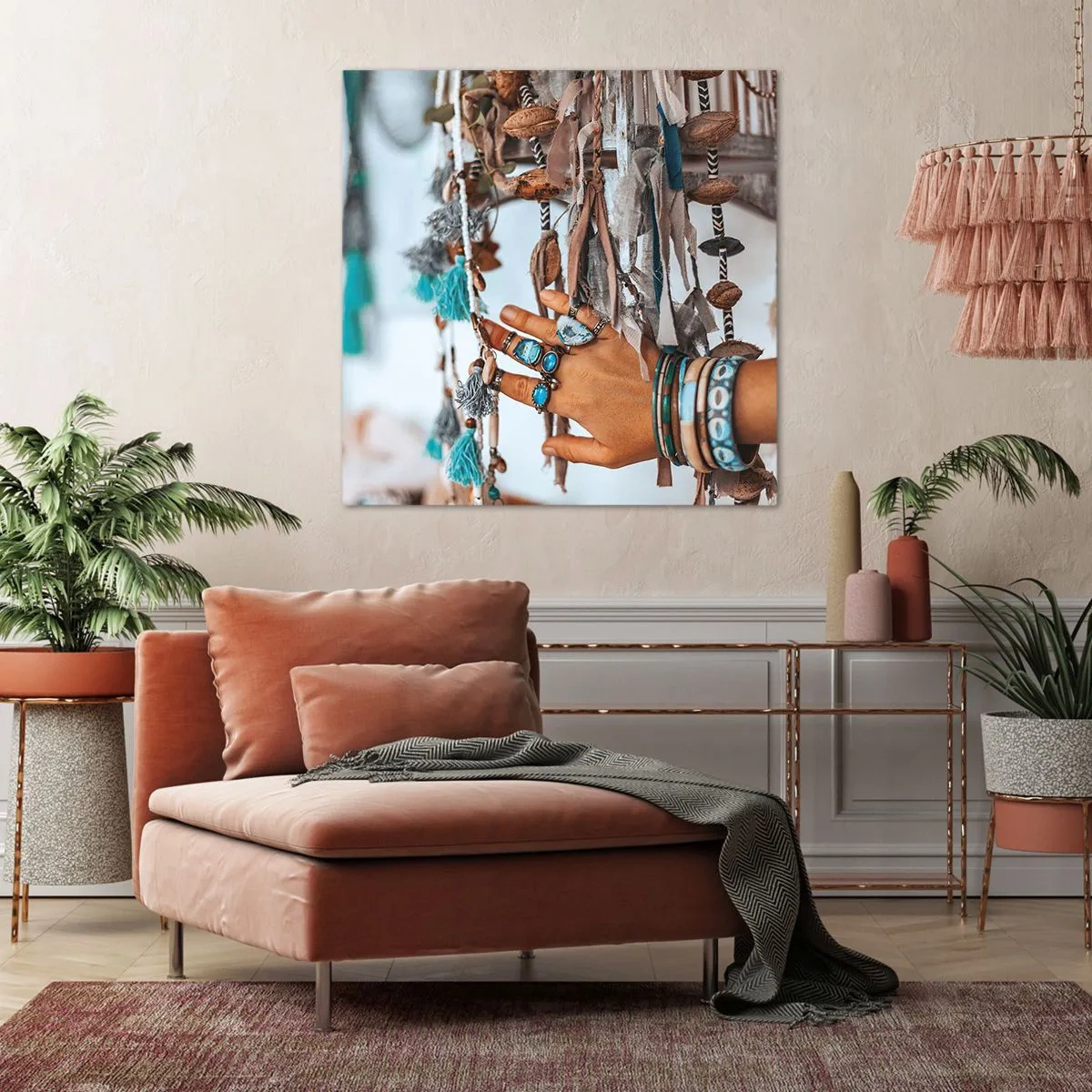 Canvastavla - Bild på duk - Lokala skatter - 70x70 cm