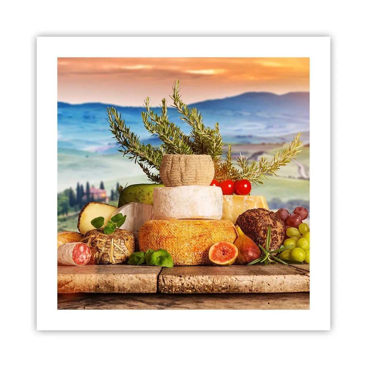 Affisch - Italiensk livsglädje - 50x50 cm