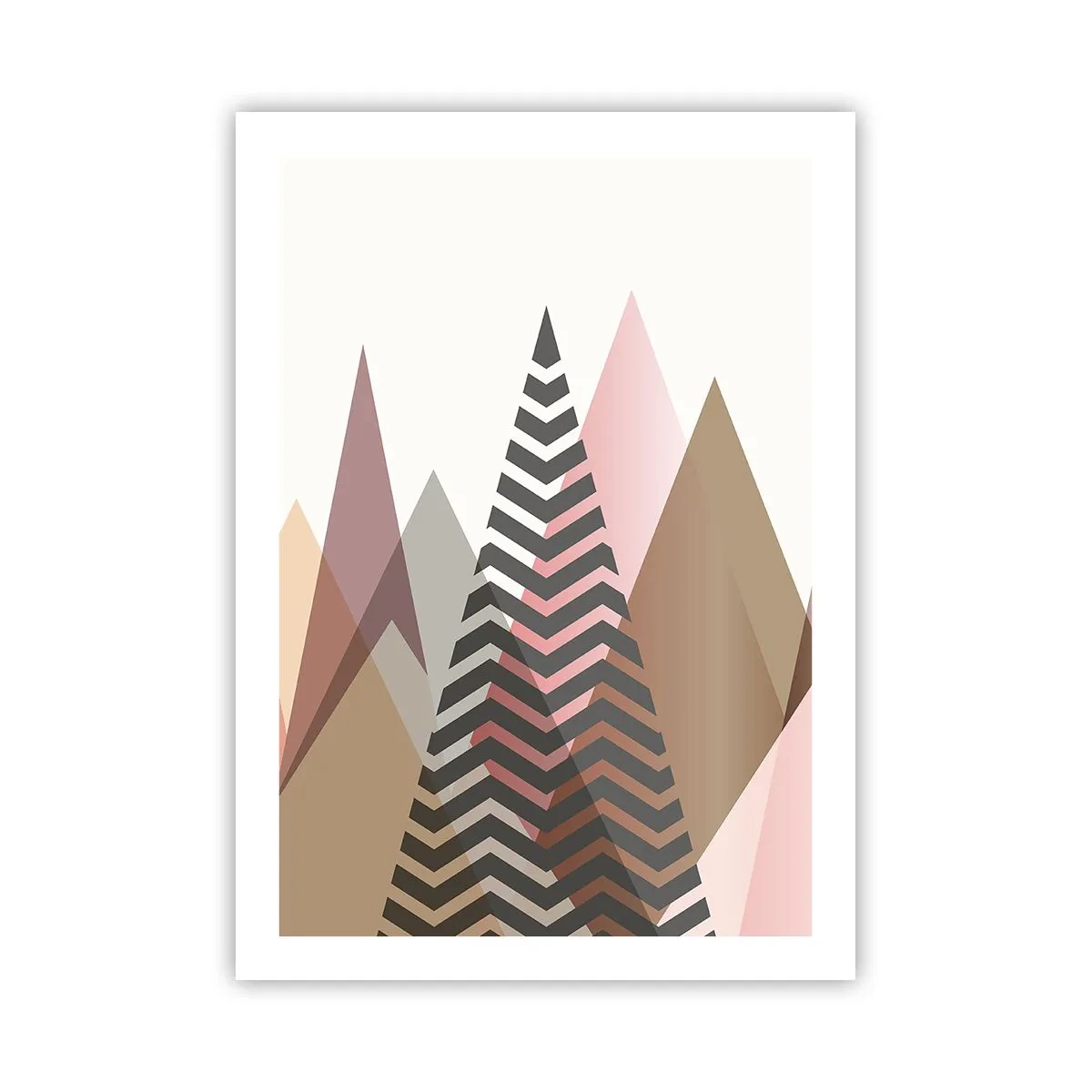 Affisch - Utsikt över pyramider - 50x70 cm