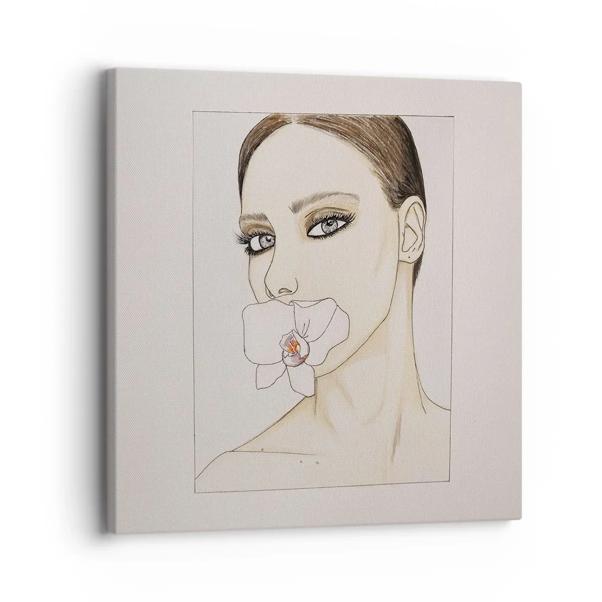 Canvastavla - Bild på duk - Elegansens och skönhetens symbol - 30x30 cm