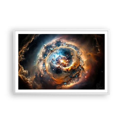 Affisch i vit ram - Början - 91x61 cm