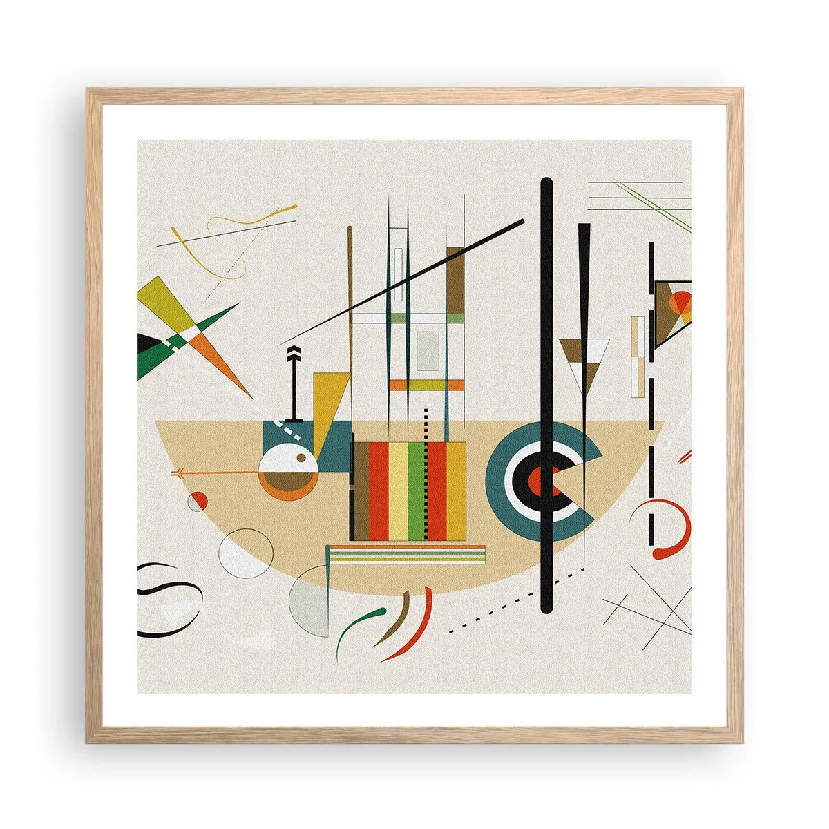 Affisch i ram av ljusek - Så världen skrattar - 60x60 cm