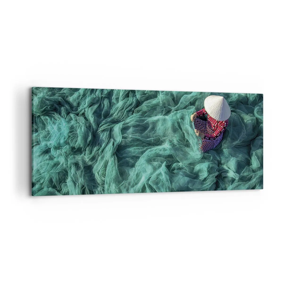 Canvastavla - Bild på duk - I nätens hav - 120x50 cm