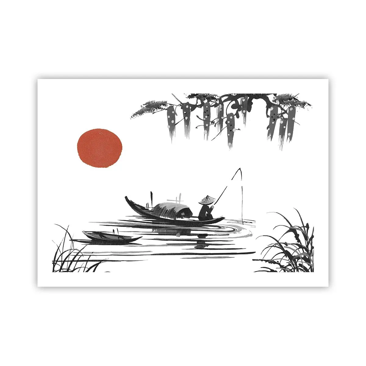Affisch - Asiatisk eftermiddag - 70x50 cm