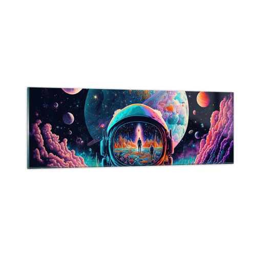 Glastavla - Bild på glas - Filosofer har aldrig drömt - 90x30 cm