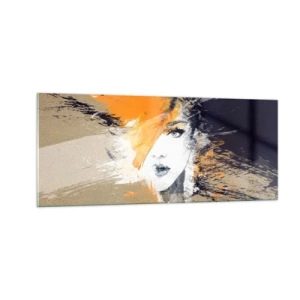 Glastavla - Bild på glas - Och så blir det ljus - 100x40 cm