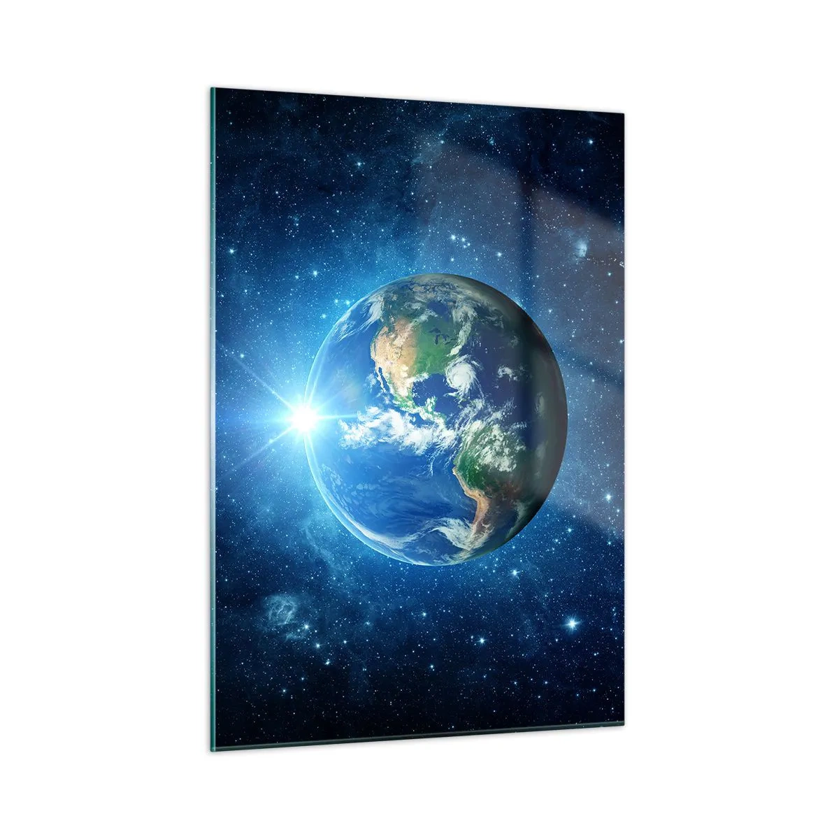 Glastavla - Bild på glas - Vi är i himlen - 50x70 cm