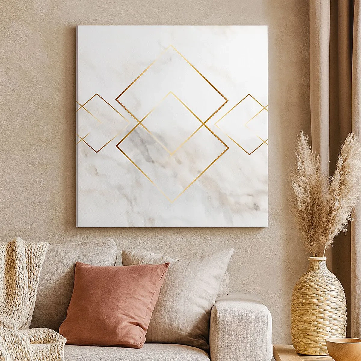 Canvastavla - Bild på duk - Utsikt över oändlighet - 30x30 cm