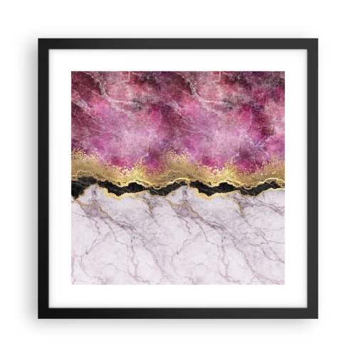 Affisch i svart ram - På gränsen - 40x40 cm