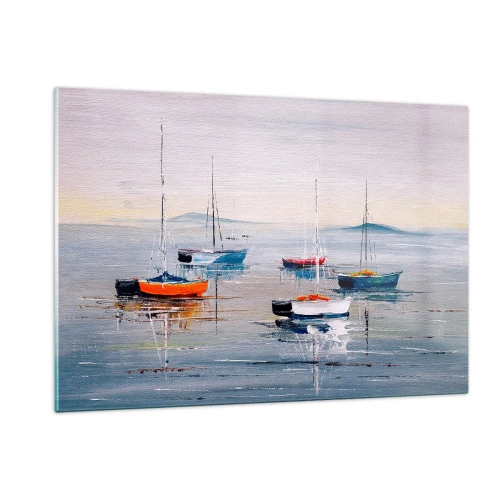Glastavla - Bild på glas - En välförtjänt vila - 120x80 cm