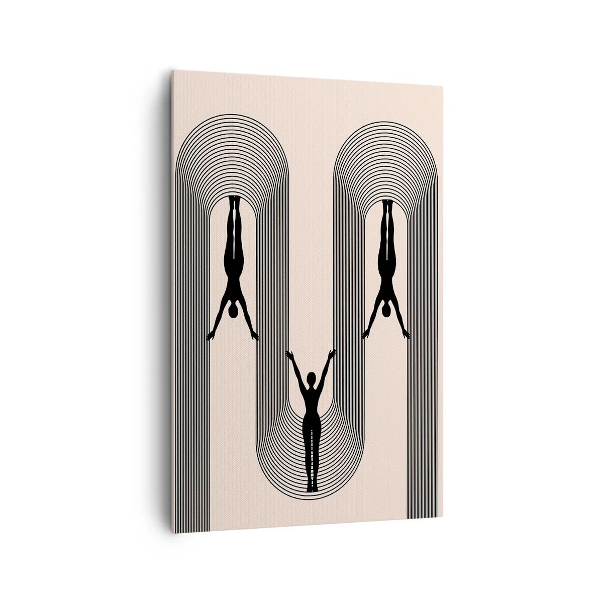 Canvastavla - Bild på duk - Upp och ner - 80x120 cm