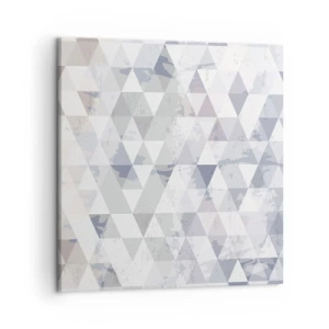 Canvastavla - Bild på duk - Trianglar - 50x50 cm