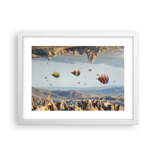 Affisch i vit ram - Här är allt möjligt - 40x30 cm