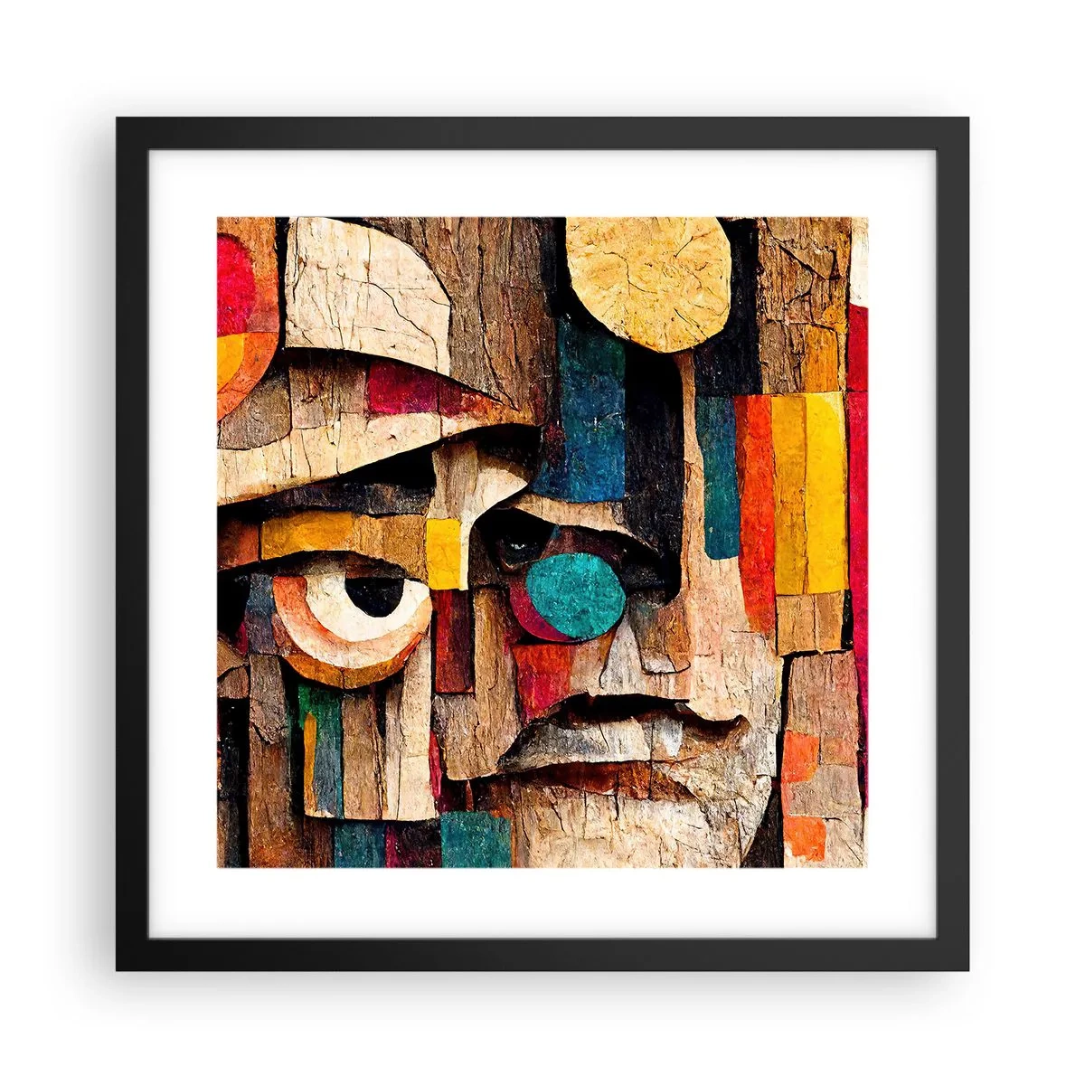 Affisch i svart ram - Jag ser dig... - 40x40 cm