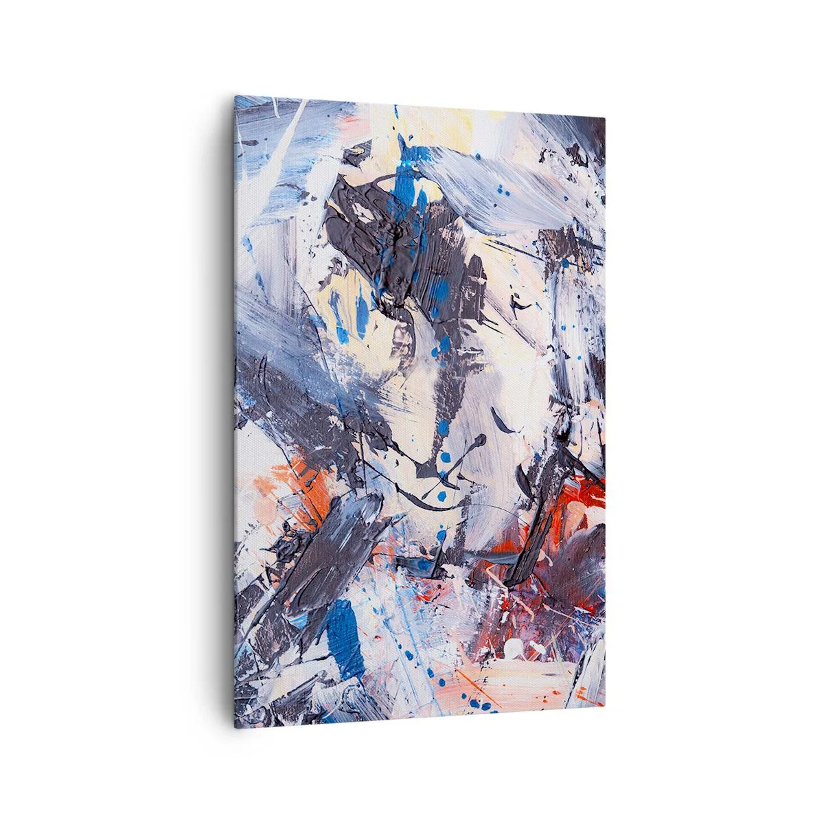 Canvastavla - Bild på duk - Abstraktionen galna dans - 80x120 cm