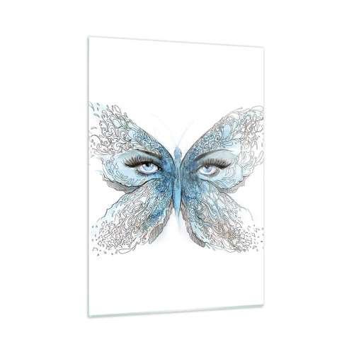 Glastavla - Bild på glas - Fjärilögon - 50x70 cm