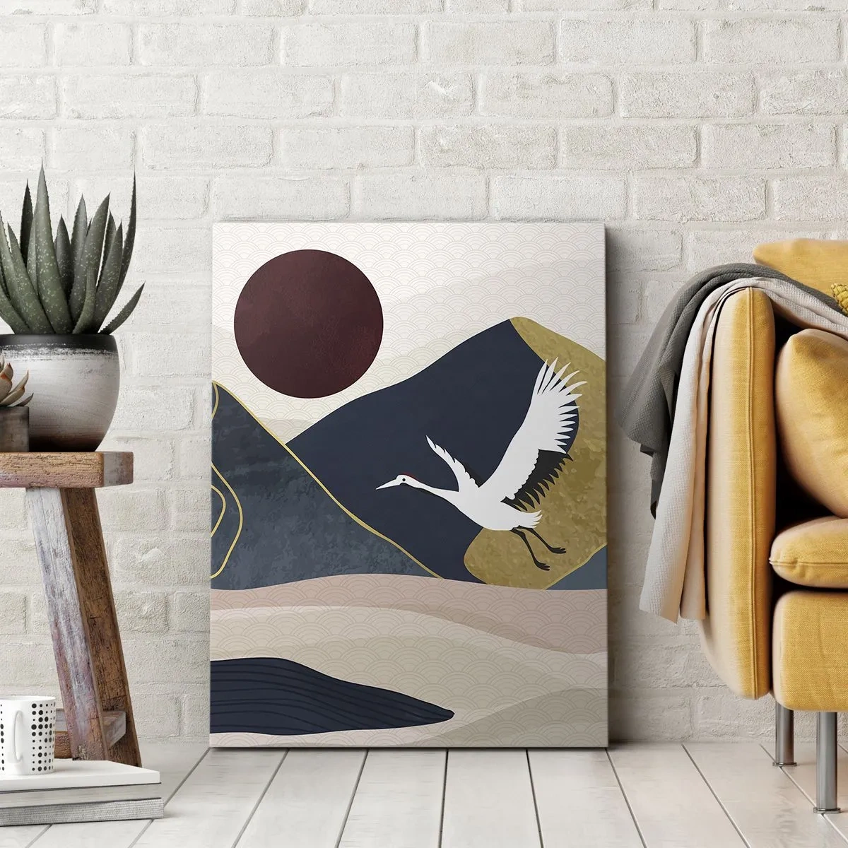 Canvastavla - Bild på duk - Nästa dag FLUGIT iväg - 50x70 cm