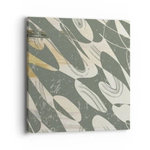 Canvastavla - Bild på duk - Rytmisk abstraktion - 40x40 cm