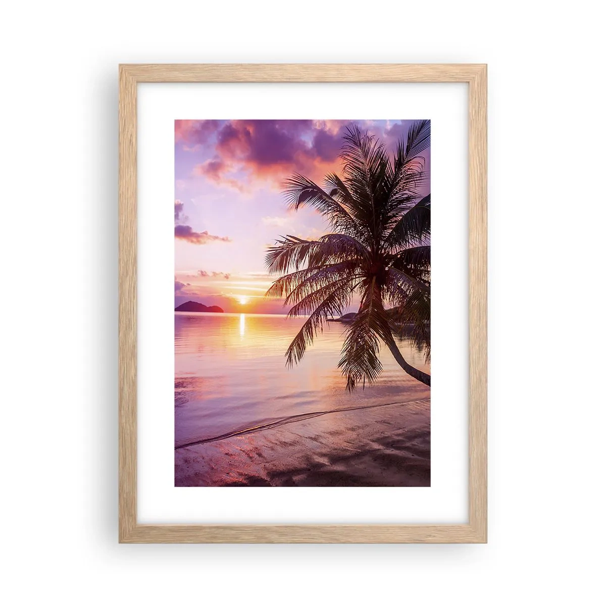 Affisch i ram av ljusek - Lugnt enda fram till horisonten - 30x40 cm