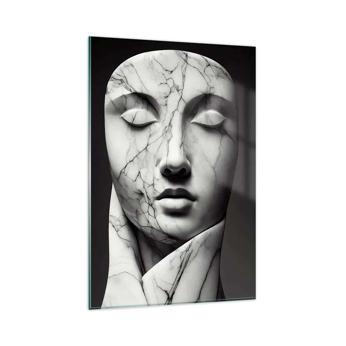 Glastavla - Bild på glas - Marmorformer - 80x120 cm