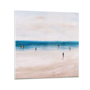 Glastavla - Bild på glas - Ett naturligt behov - 40x40 cm