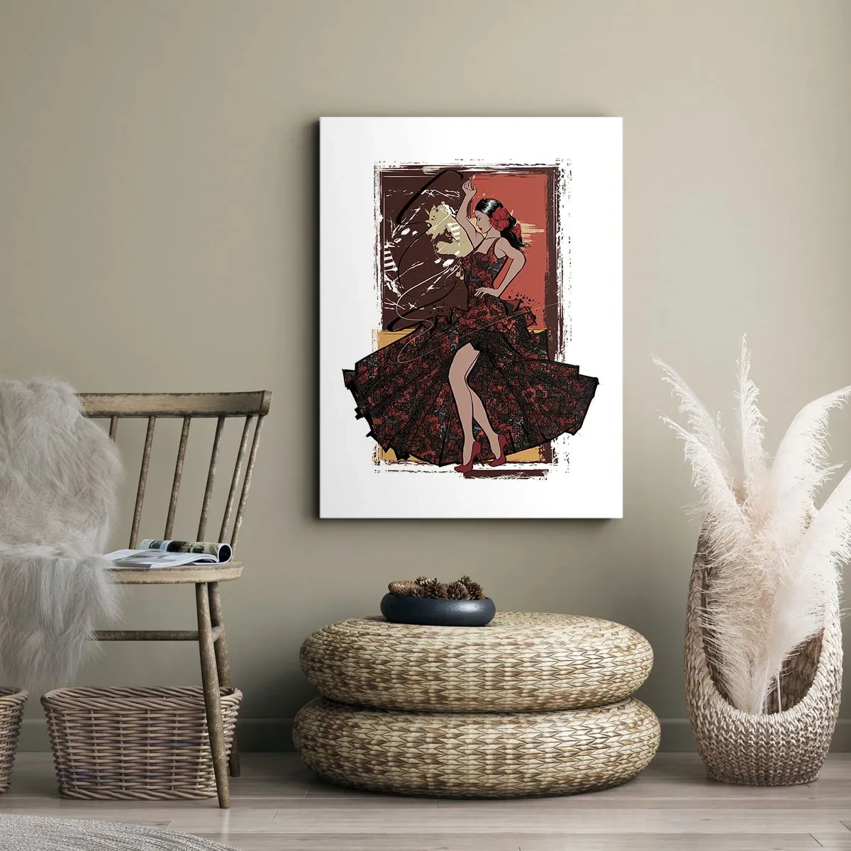 Canvastavla - Bild på duk - I hjärtats takt - 80x120 cm