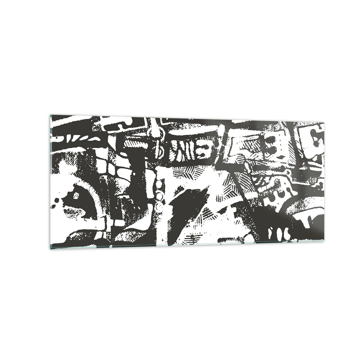 Glastavla - Bild på glas - Ordning eller kaos? - 120x50 cm