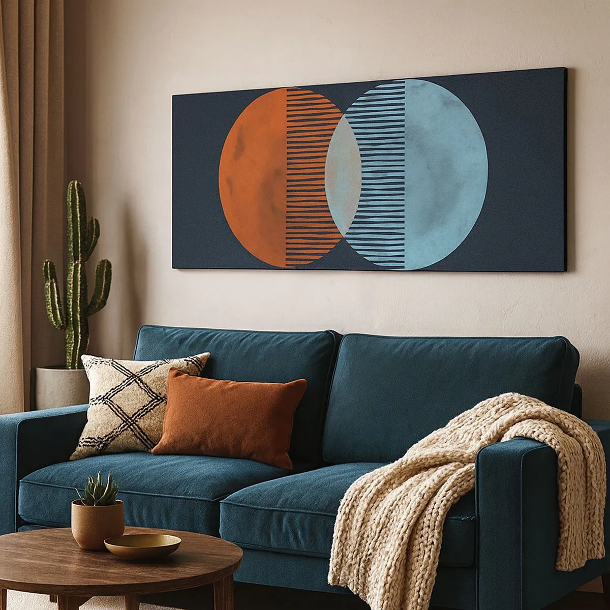 Canvastavla - Bild på duk - Astronomisk fantasi - 100x40 cm