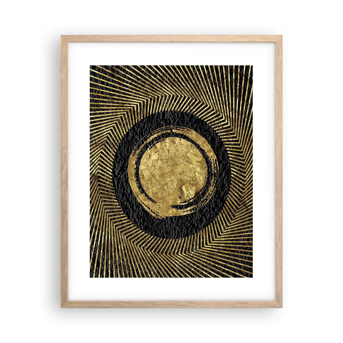 Affisch i ram av ljusek - Glamourös komposition - 40x50 cm