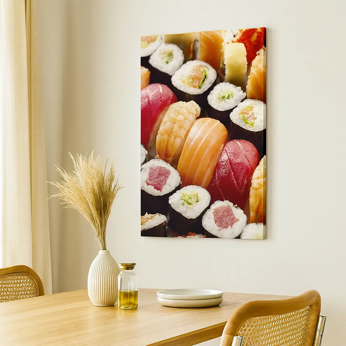 Canvastavla - Bild på duk - Asiens färger och smaker - 50x70 cm
