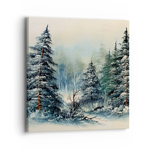 Canvastavla - Bild på duk - Redo för Julen - 40x40 cm