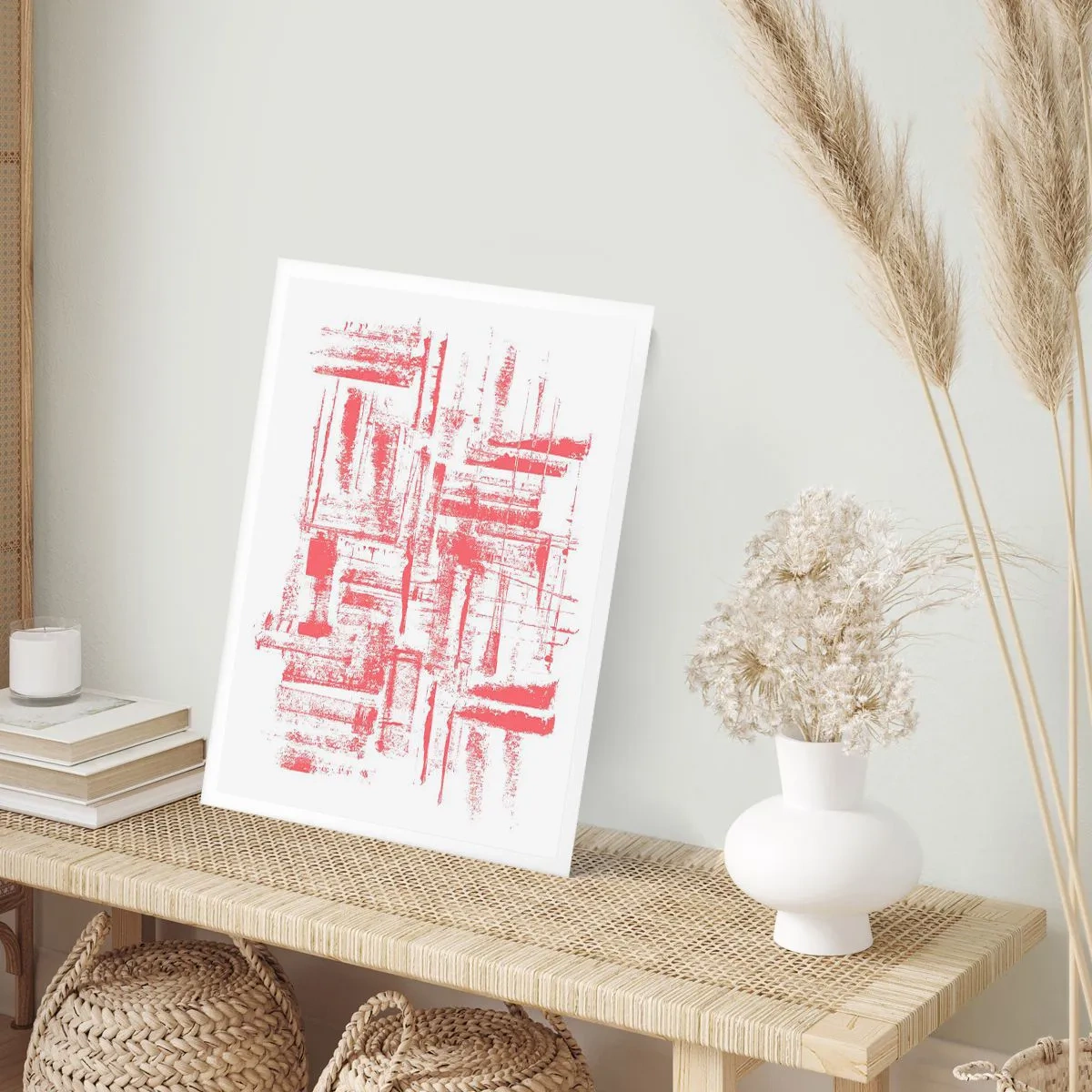 Affisch - Röd stad - 70x100 cm