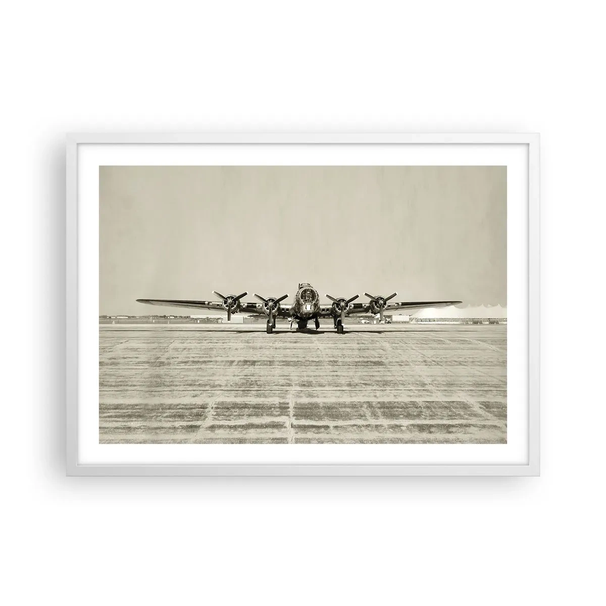 Affisch i vit ram - Redo som vanligt - 70x50 cm