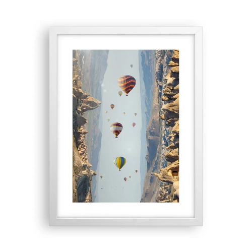 Affisch i vit ram - Här är allt möjligt - 30x40 cm