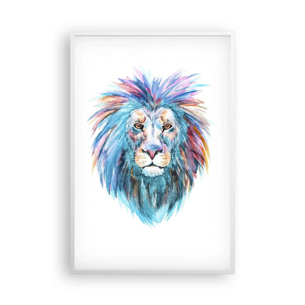 Affisch i vit ram - Elektrifierande aura - 61x91 cm