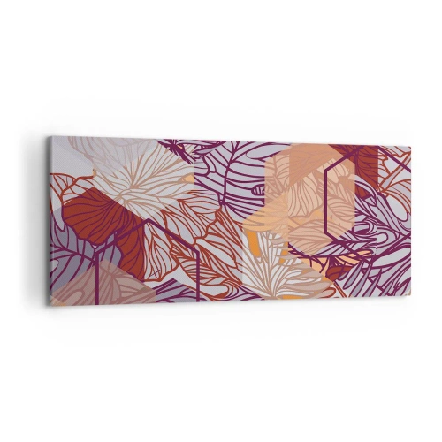 Canvastavla - Bild på duk - Ett möjligt förhållande mellan geometrin och naturen - 120x50 cm