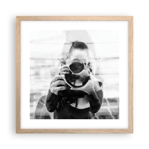 Affisch i ram av ljusek - Skapare och material - 40x40 cm